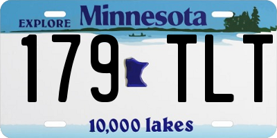 MN license plate 179TLT