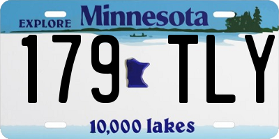 MN license plate 179TLY