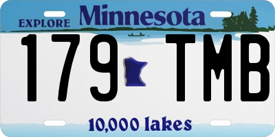 MN license plate 179TMB