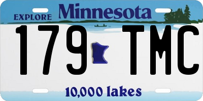MN license plate 179TMC