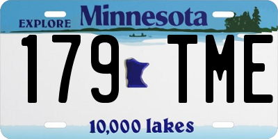 MN license plate 179TME