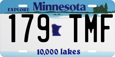 MN license plate 179TMF