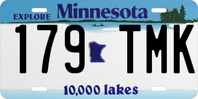 MN license plate 179TMK