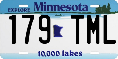 MN license plate 179TML