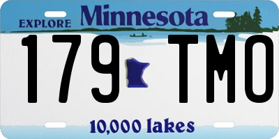 MN license plate 179TMO