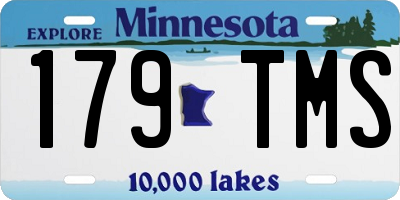 MN license plate 179TMS