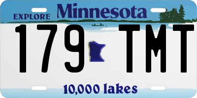 MN license plate 179TMT