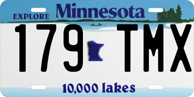 MN license plate 179TMX