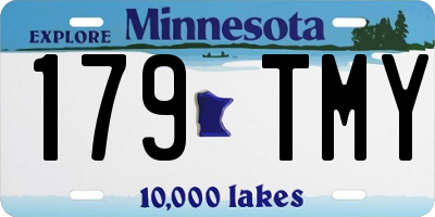 MN license plate 179TMY