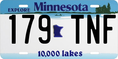 MN license plate 179TNF