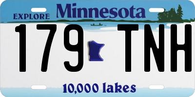 MN license plate 179TNH