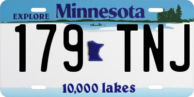 MN license plate 179TNJ