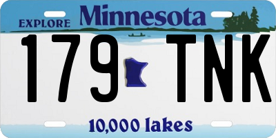 MN license plate 179TNK