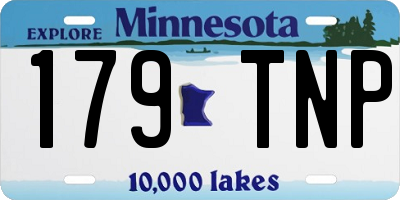 MN license plate 179TNP