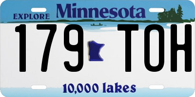 MN license plate 179TOH