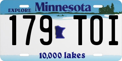 MN license plate 179TOI