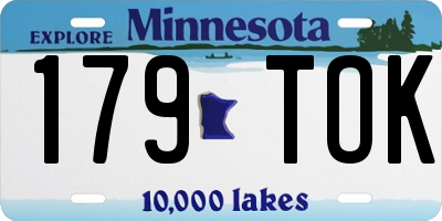 MN license plate 179TOK