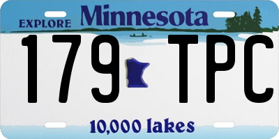 MN license plate 179TPC