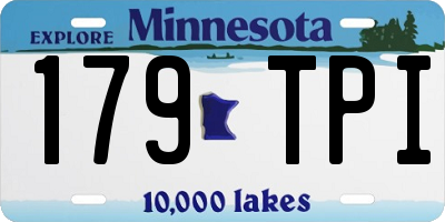 MN license plate 179TPI