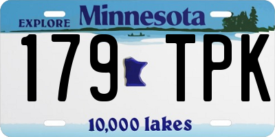 MN license plate 179TPK