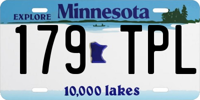 MN license plate 179TPL