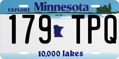 MN license plate 179TPQ