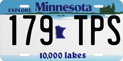 MN license plate 179TPS