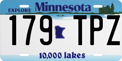 MN license plate 179TPZ