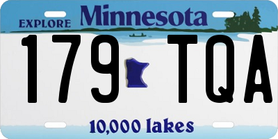 MN license plate 179TQA