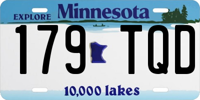 MN license plate 179TQD