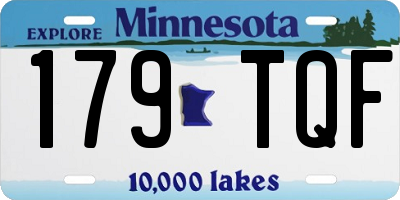 MN license plate 179TQF