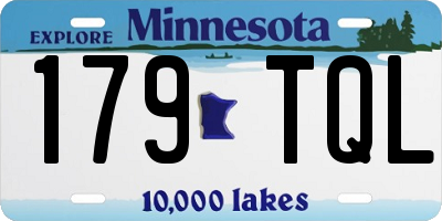 MN license plate 179TQL