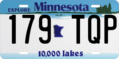 MN license plate 179TQP