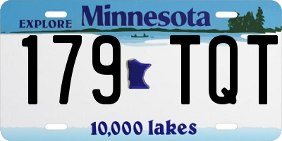 MN license plate 179TQT
