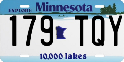 MN license plate 179TQY