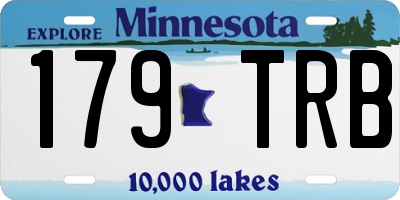 MN license plate 179TRB