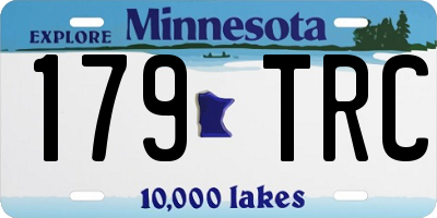 MN license plate 179TRC