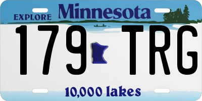 MN license plate 179TRG