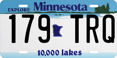 MN license plate 179TRQ