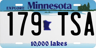 MN license plate 179TSA