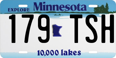 MN license plate 179TSH