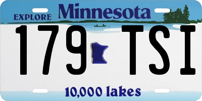 MN license plate 179TSI