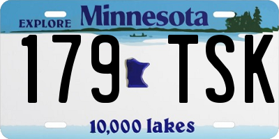 MN license plate 179TSK