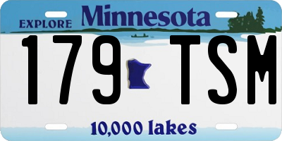 MN license plate 179TSM