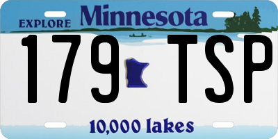 MN license plate 179TSP