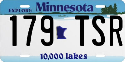 MN license plate 179TSR