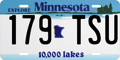 MN license plate 179TSU