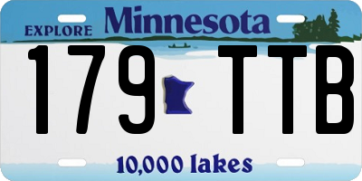 MN license plate 179TTB