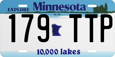 MN license plate 179TTP