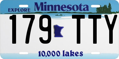 MN license plate 179TTY